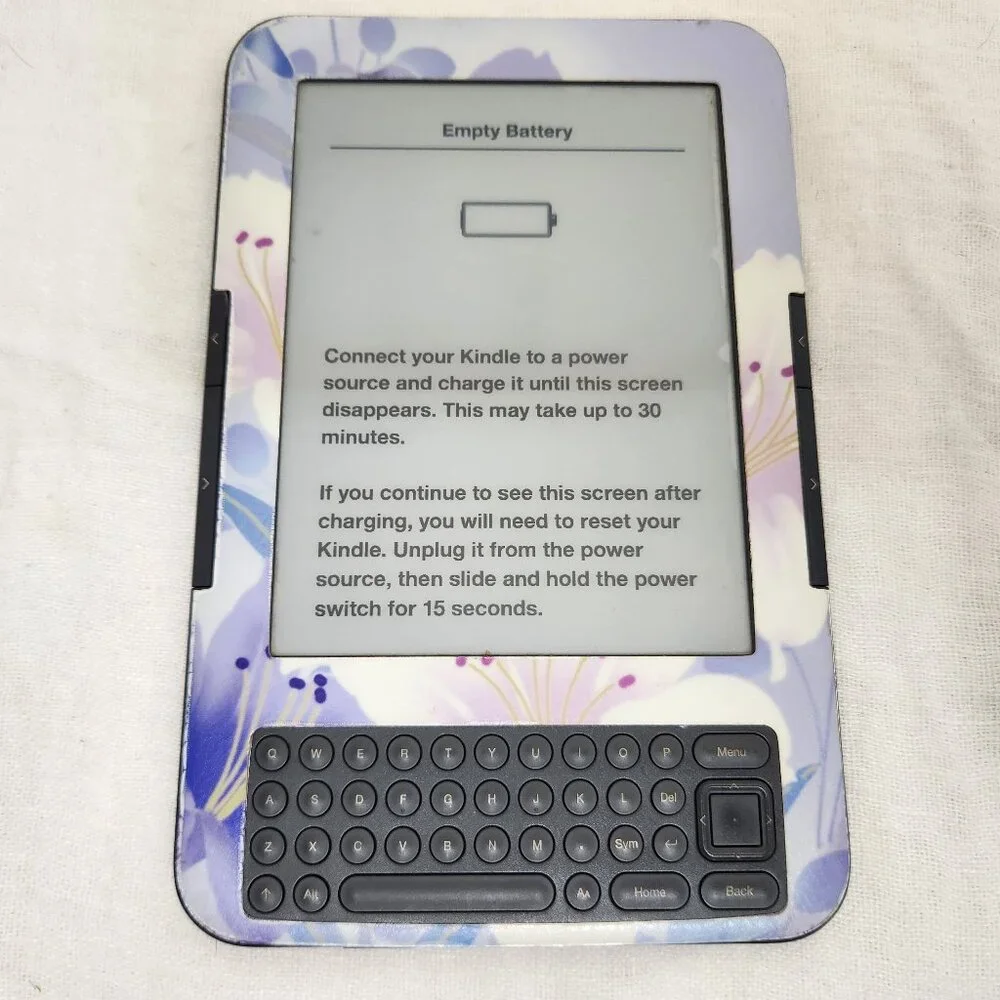 Amazon Kindle Floral Print 3rd Generation (Does Not Work)